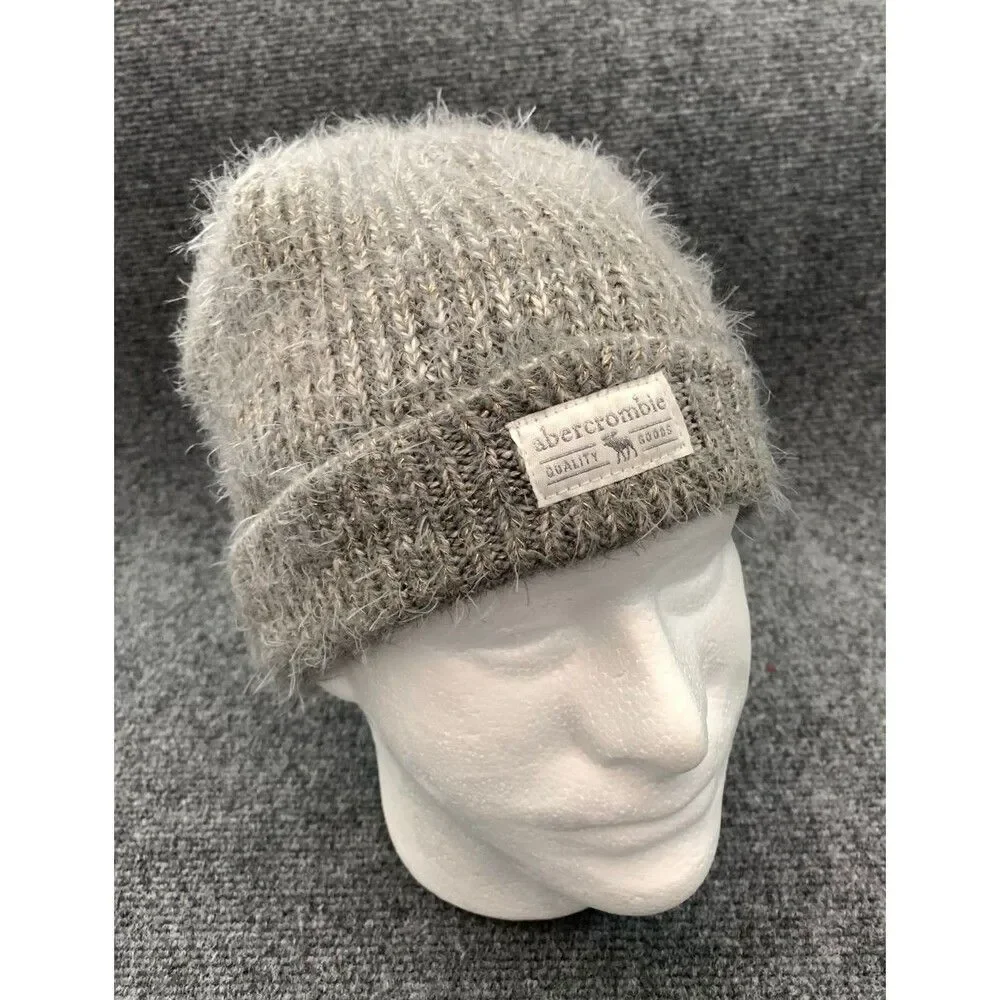 Abercrombie & Fitch Kids Beanie Girls One Size Chucky Cable Knit Shaggy Plush